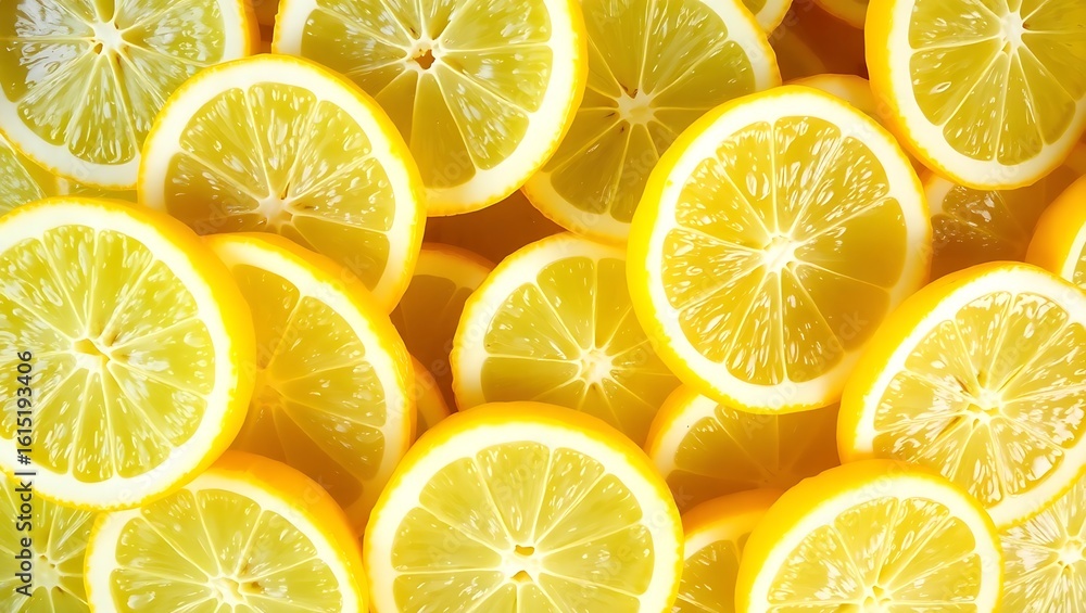 Fototapeta premium lemon slices background