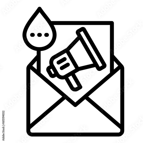 Drip Campaign  Icon Element For Design
