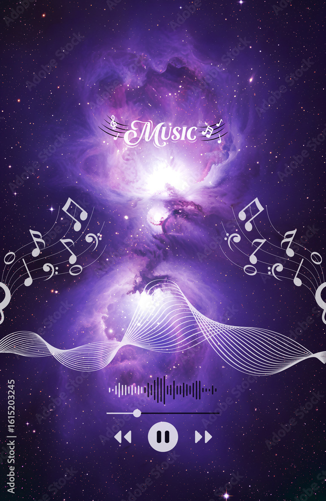 Obraz premium Nebula Music of the Universe