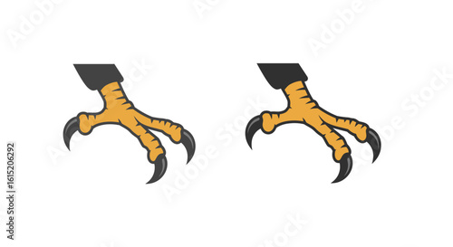 Eagle Talon Vector Icon - Bird of Prey Claw Graphic Illustration