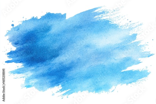 Wallpaper Mural Abstract watercolor wash in shades of blue Torontodigital.ca