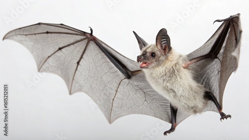 Hoary Bat on studio background