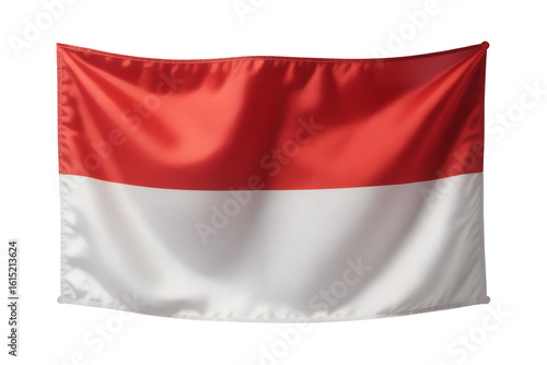 Free Download Waving Indonesian flag with red and white horizontal stripes, a symbol of national pride and identity. - GFXLoad