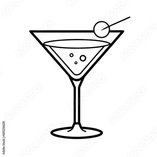 line art classic martini