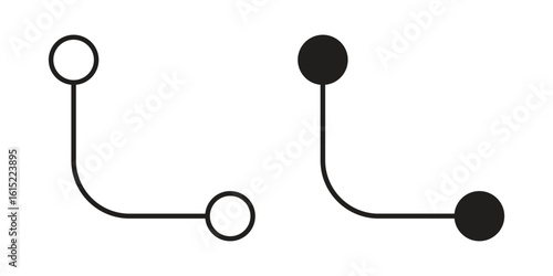Diagram nested icon vector in simple flat design, outline.