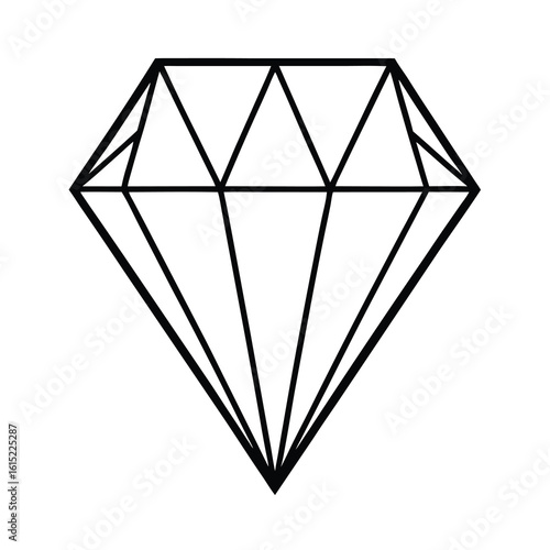 stylized diamond clipart
