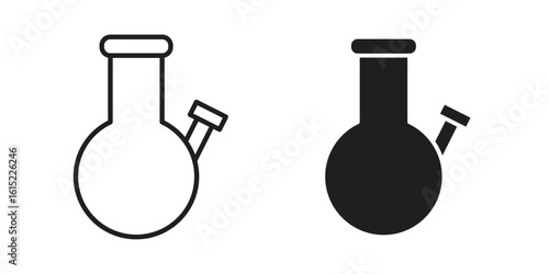 Bong icon vector in simple flat design, outline.