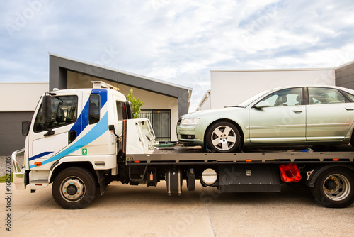 car on a tow truck