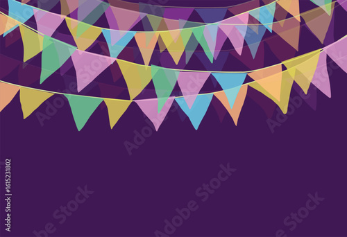 bunting flag with copy space backgroun decoration.eps