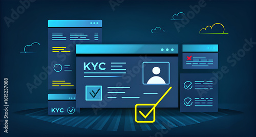 Photo of kyc verification process for secure online transactions