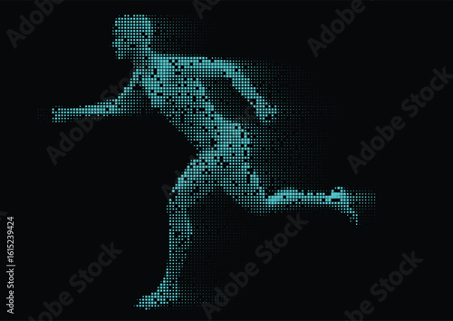 pixelated male figure running 0411
