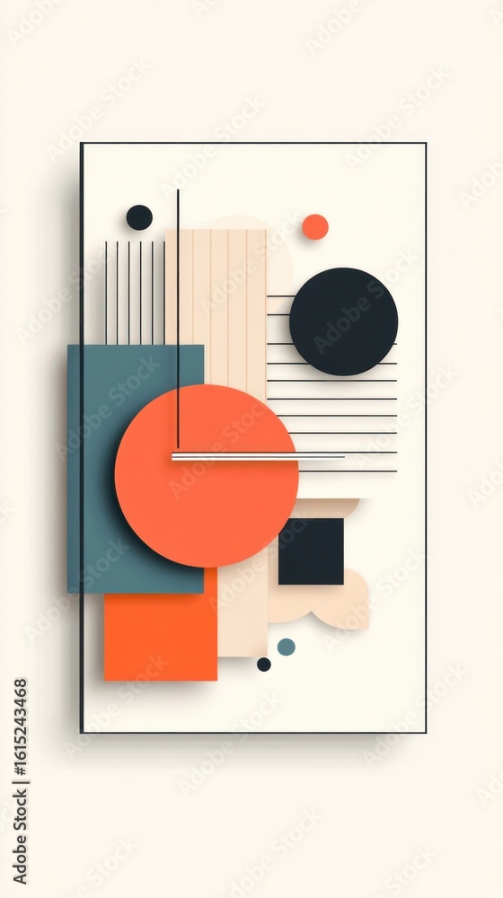 Abstract geometric shapes composition (1) Abstract geometric shapes composition (1)