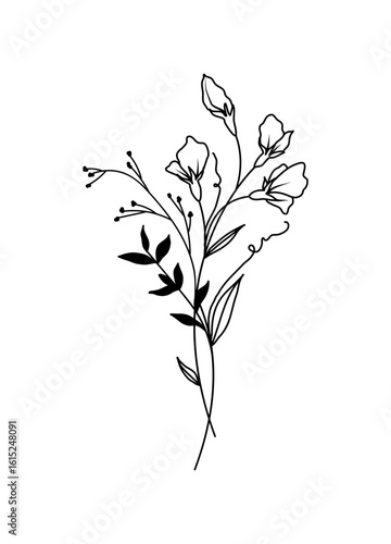 Sweet Pea April Birth Month Flower Bouquet