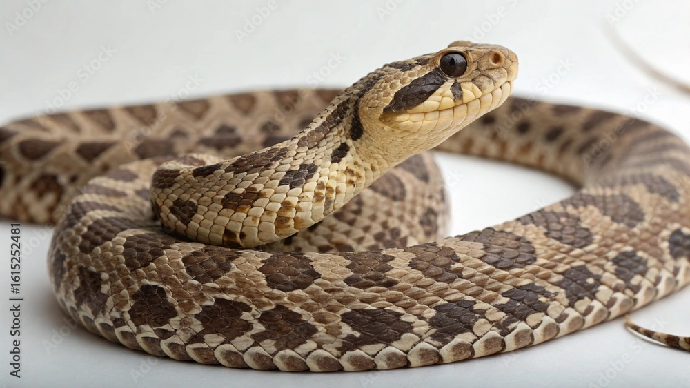 Obraz premium Hognose snake on studio background