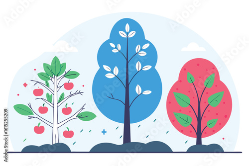 vector illustration of a tree