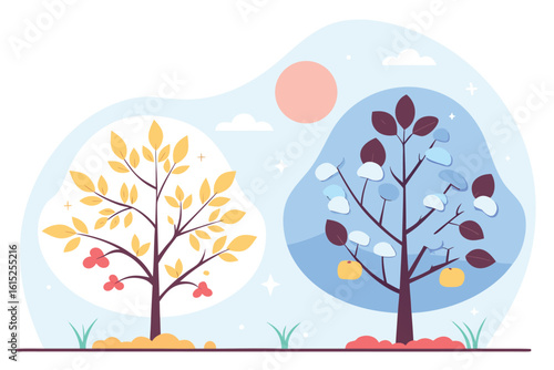 autumn tree in the park