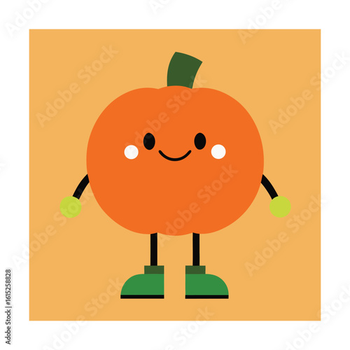 Pumpkin with Little Boots and Cozy Mittens