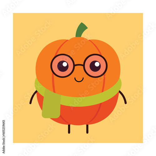 happy-pumpkin-with-glasses-and-autumn-scarf