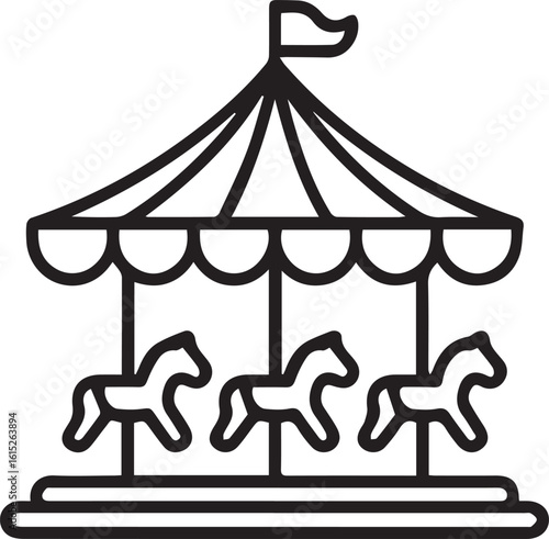 horse carousel icon