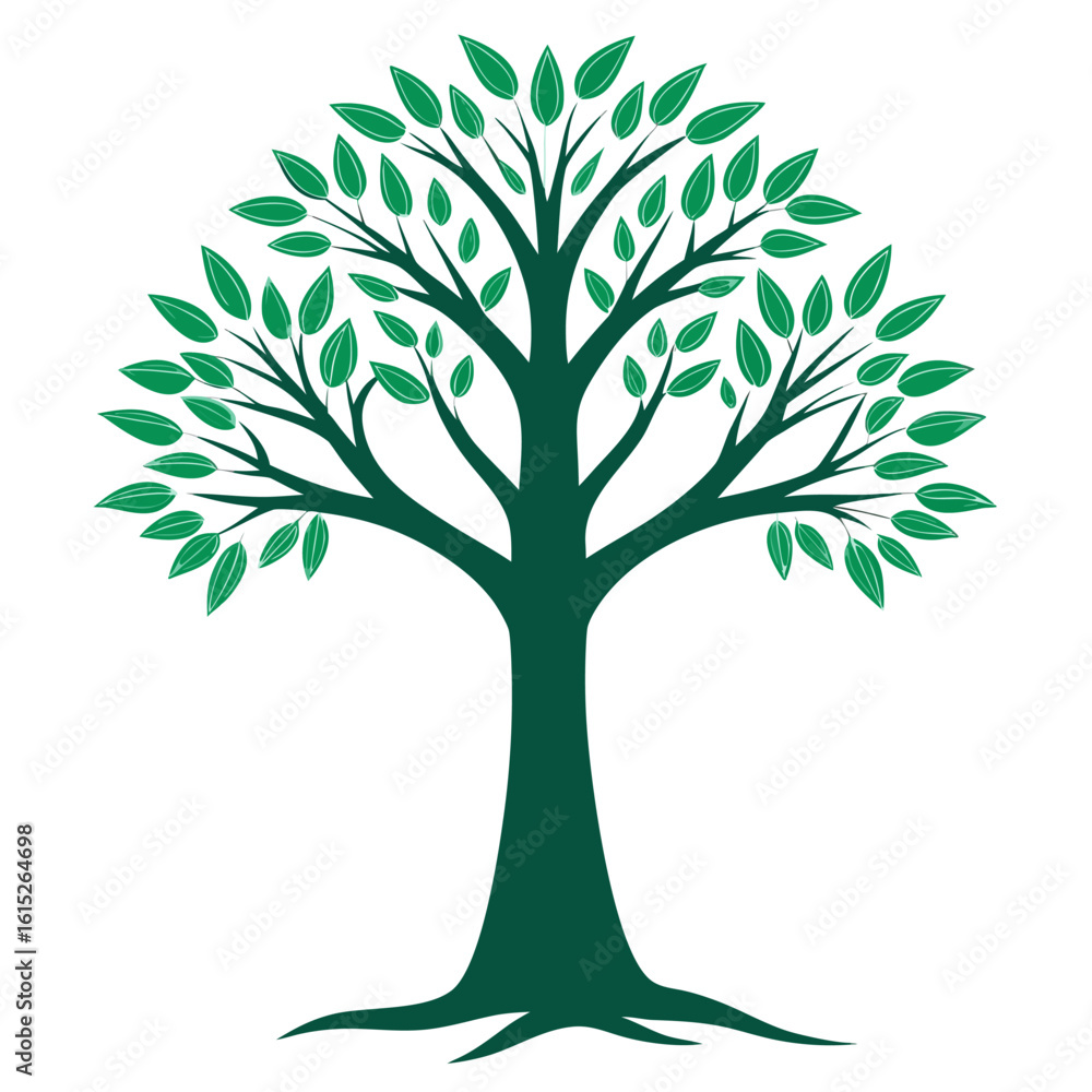 Obraz premium vector tree silhouette