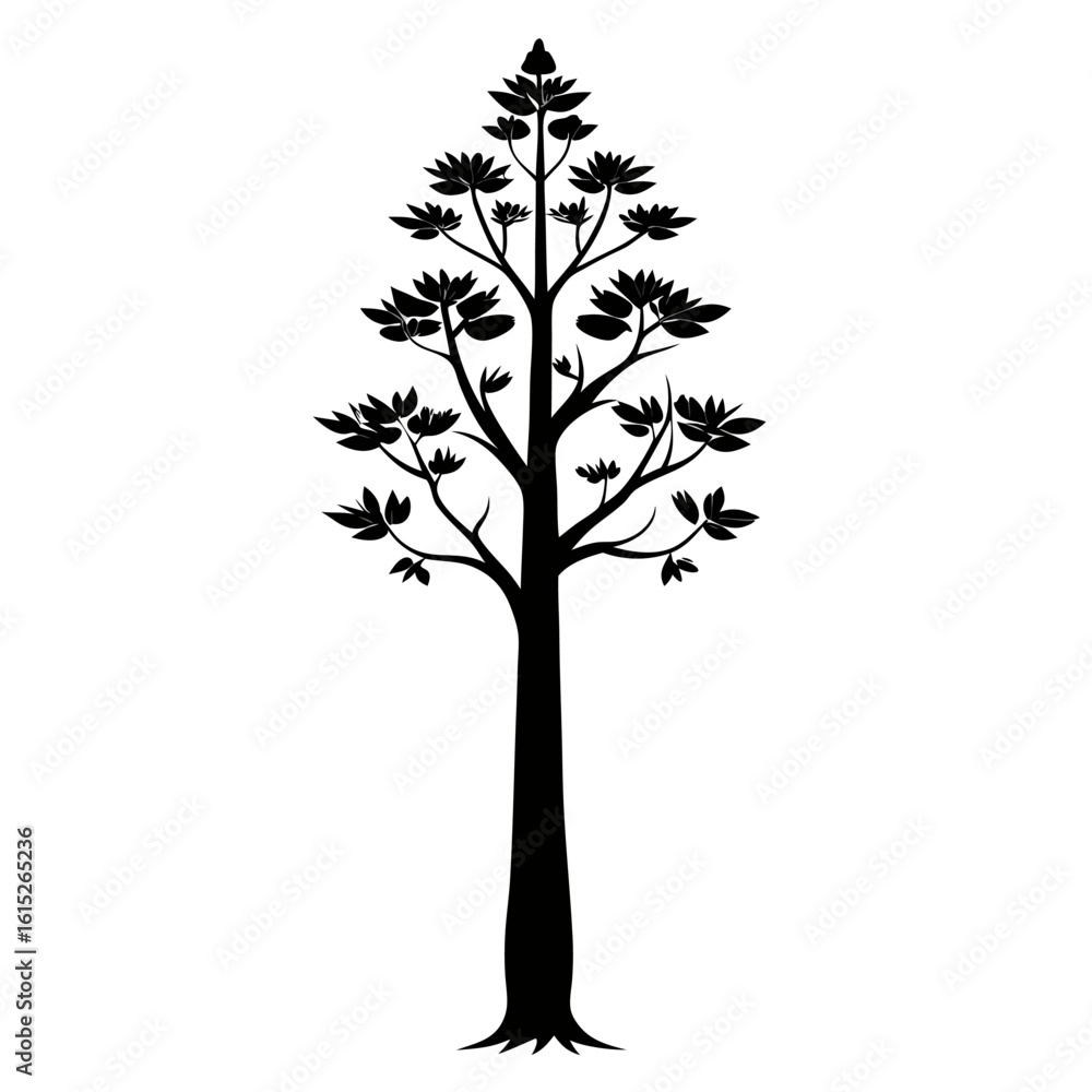 Obraz premium vector tree silhouette