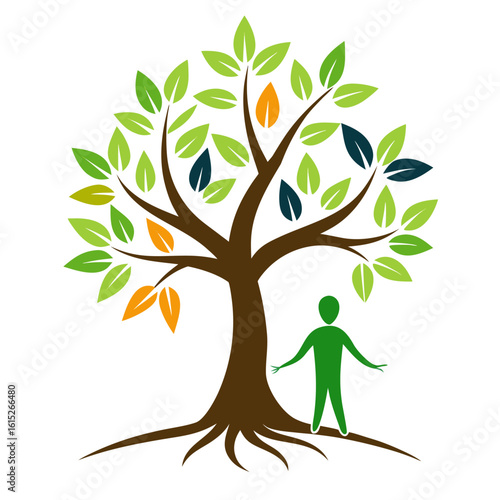 tree with people