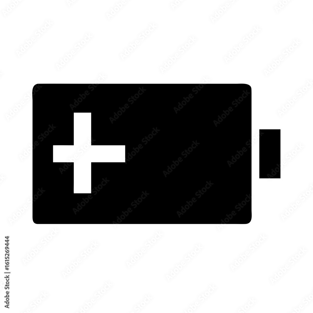 Fototapeta premium Battery one icon vector illustration