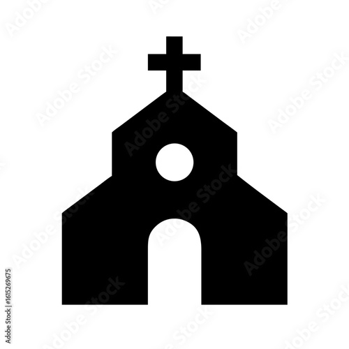 Building church icon vector illustration