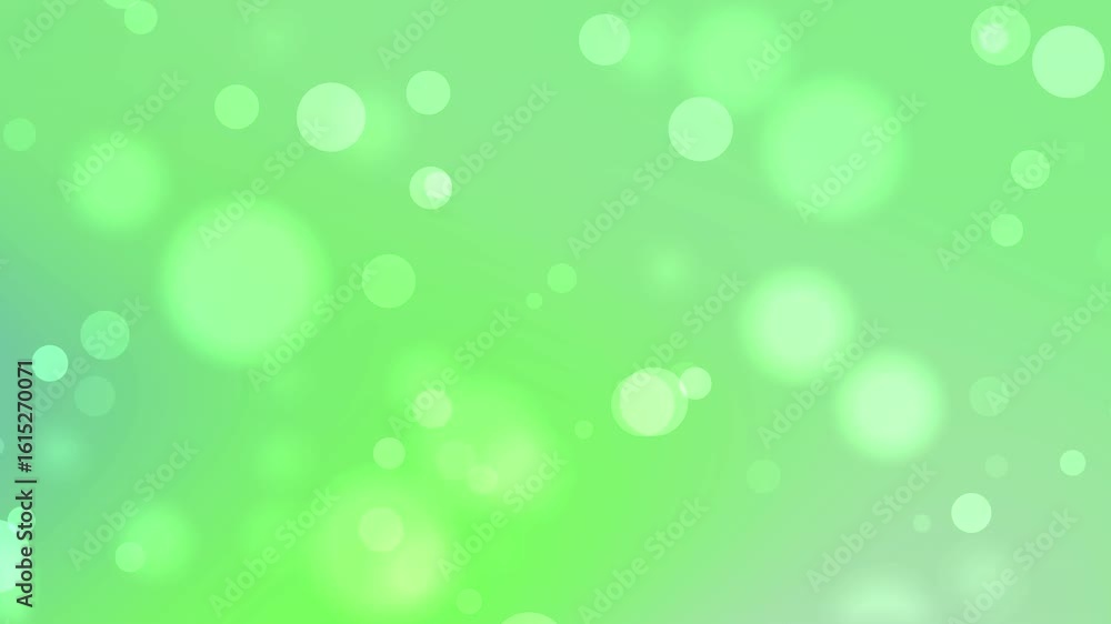 Fresh animated green bokeh background with floating light particles and bubble effects in vibrant spring green tones Fresh animated green bokeh background with floating light particles and bubble effects in vibrant spring green tones