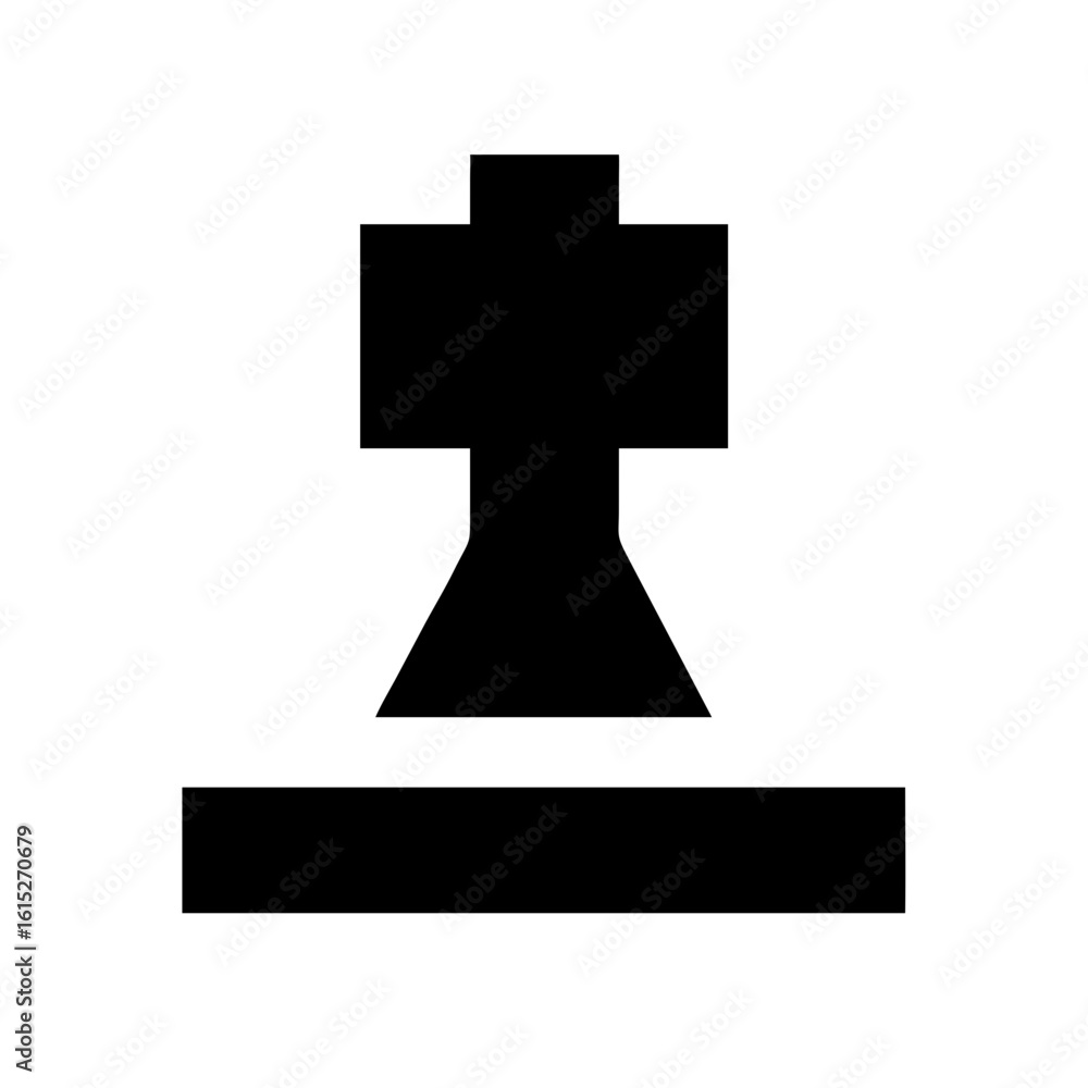 Fototapeta premium Chess board icon vector illustration