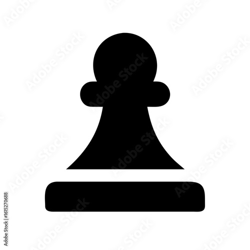 Chess pawn icon vector illustration