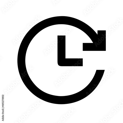 Clockwise icon vector illustration