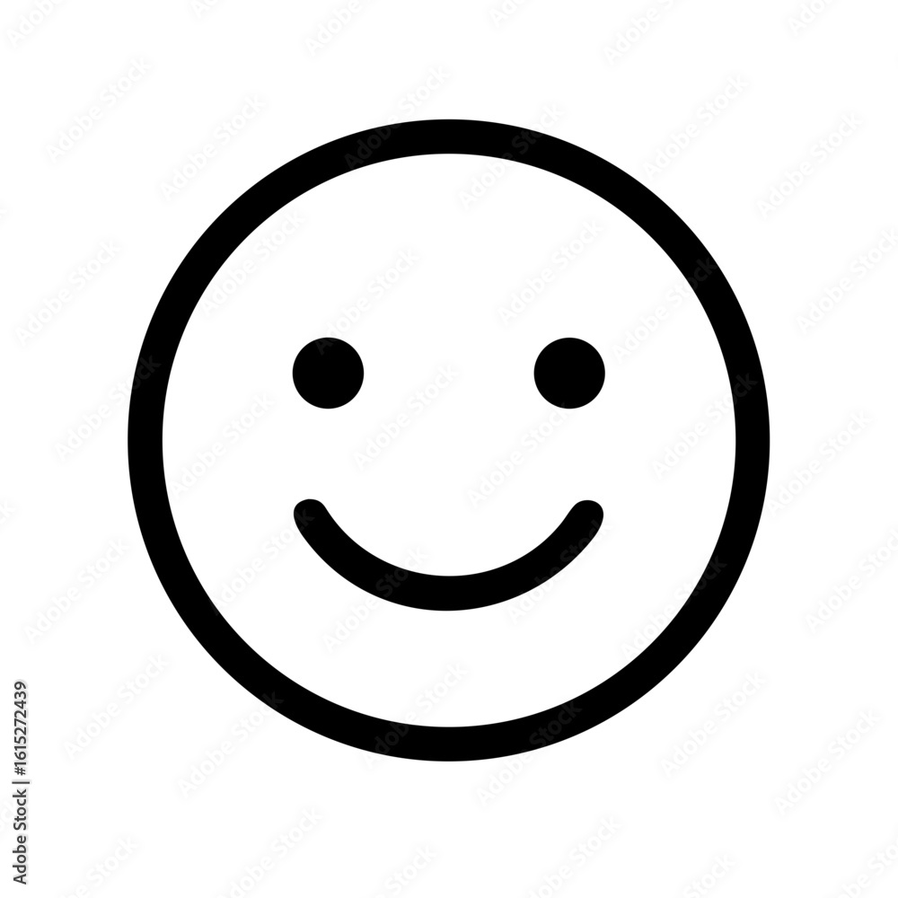 Fototapeta premium Face smile icon vector illustration