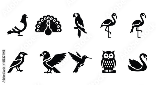 Vector silhouette illustration a black silhouette of a hummingbird in flight isolated on a white background