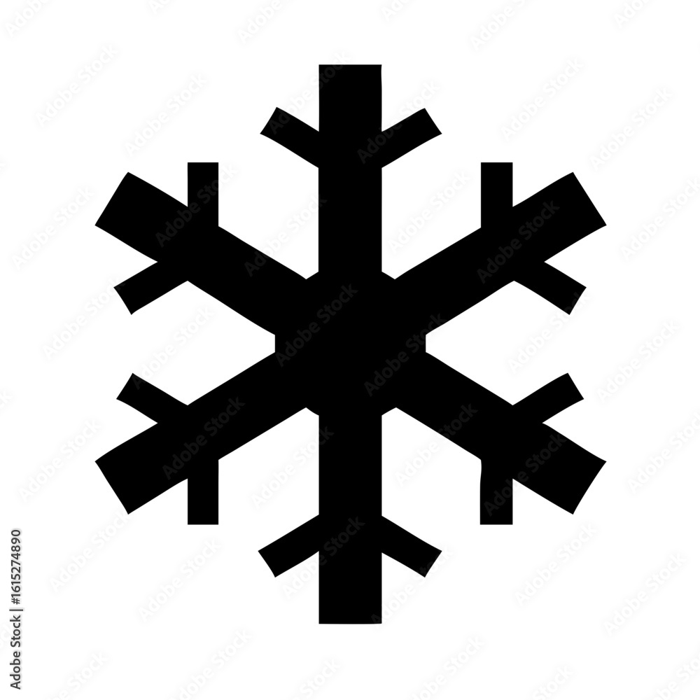 Obraz premium Snow icon vector illustration