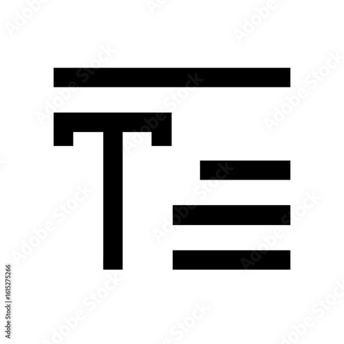 Text align right icon vector illustration