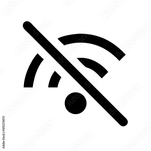 WiFi off icon vector illustration
