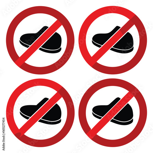 Free Download No Shoes Allowed Sign  Prohibition Symbol - GFXLoad