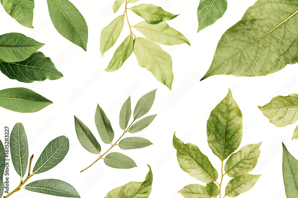 Fototapeta premium 色々な種類の葉っぱ（背景・壁紙）