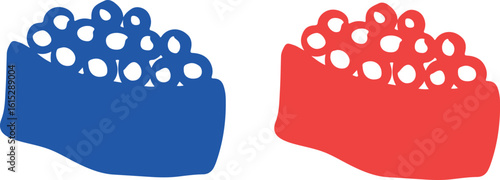 Cute sushi character japanese cuisine	
