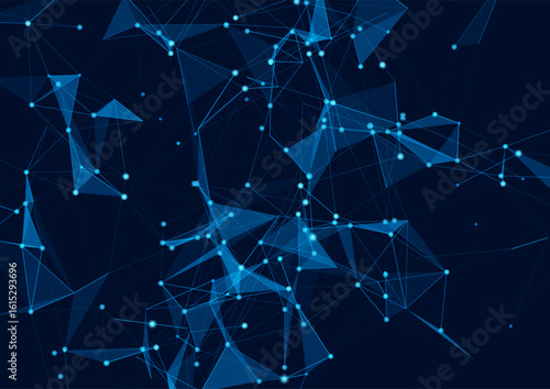 low poly network communications background 0409