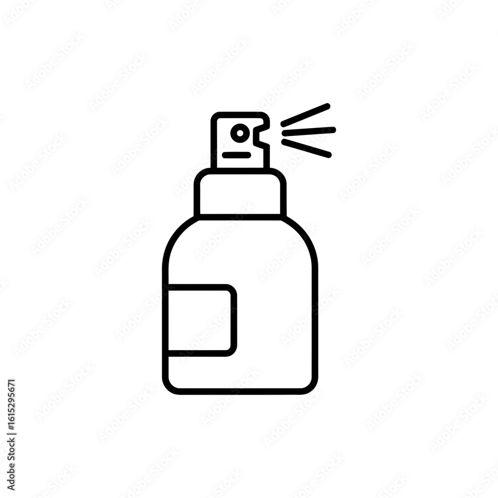 Outline Icon of Hair Volumizer Spray Bottle Outline Icon of Hair Volumizer Spray Bottle