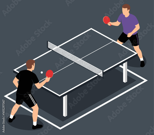  Intense Table Tennis Match in Action