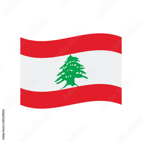 Free Download Flag of Lebanon emoji symbol sign icon vector illustration isolated flat flag banner - GFXLoad