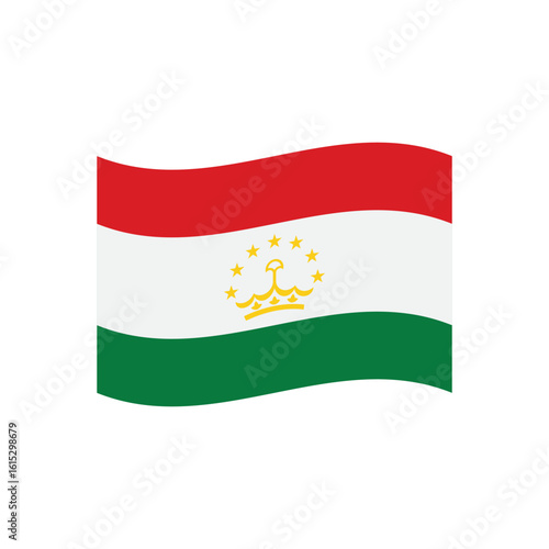 Free Download Flag of Tajikistan emoji symbol sign icon vector illustration isolated flat flag banner - GFXLoad