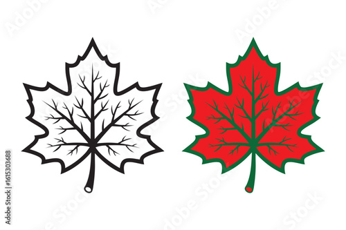 Maple Leaf Silhouette Vector