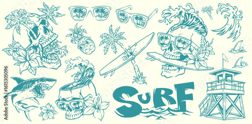 Surf-themed art captures summer vibes