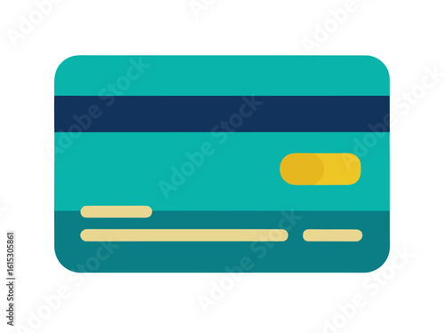 Flat Design Bank Card Symbol