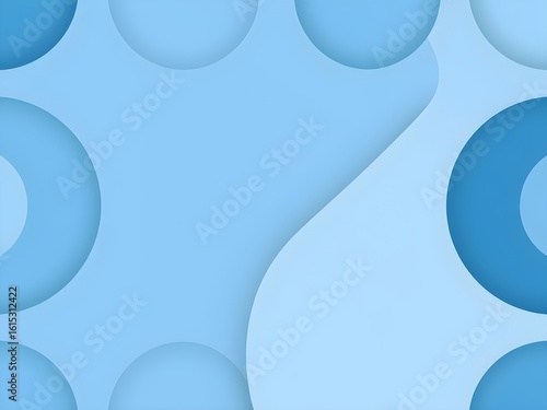 Modern Abstract Background with Geometric Shapes in Blue and Gray Tones – Clean 4K Design for Business or Presentation Use (AI Generated)