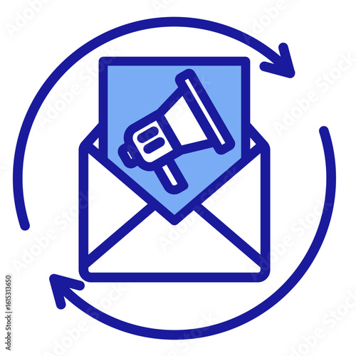 Email Automation  Icon Element For Design
